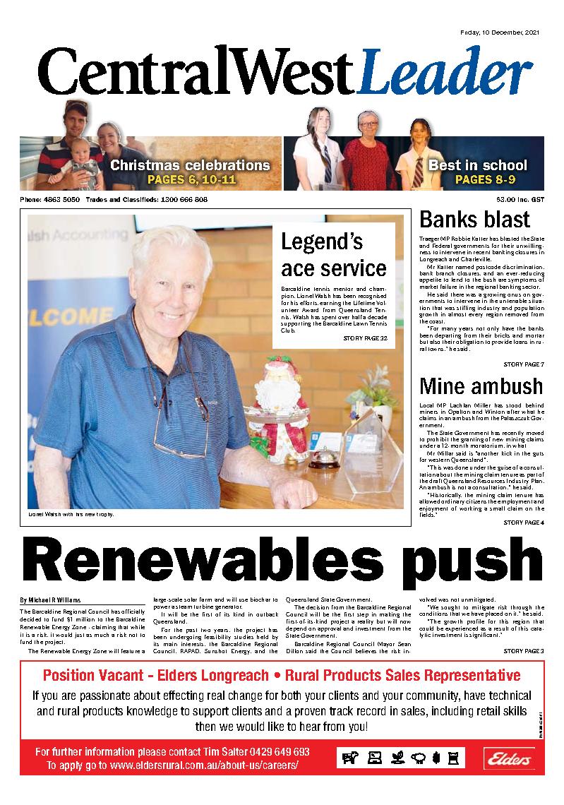 Central West Leader Today – 10th December 2021