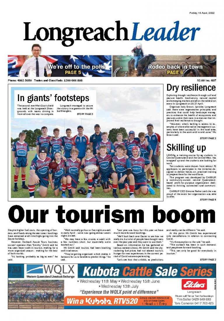 Longreach Leader Today – 15th April 2022
