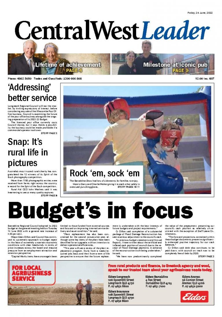 Central West Leader Today – 24th June 2022