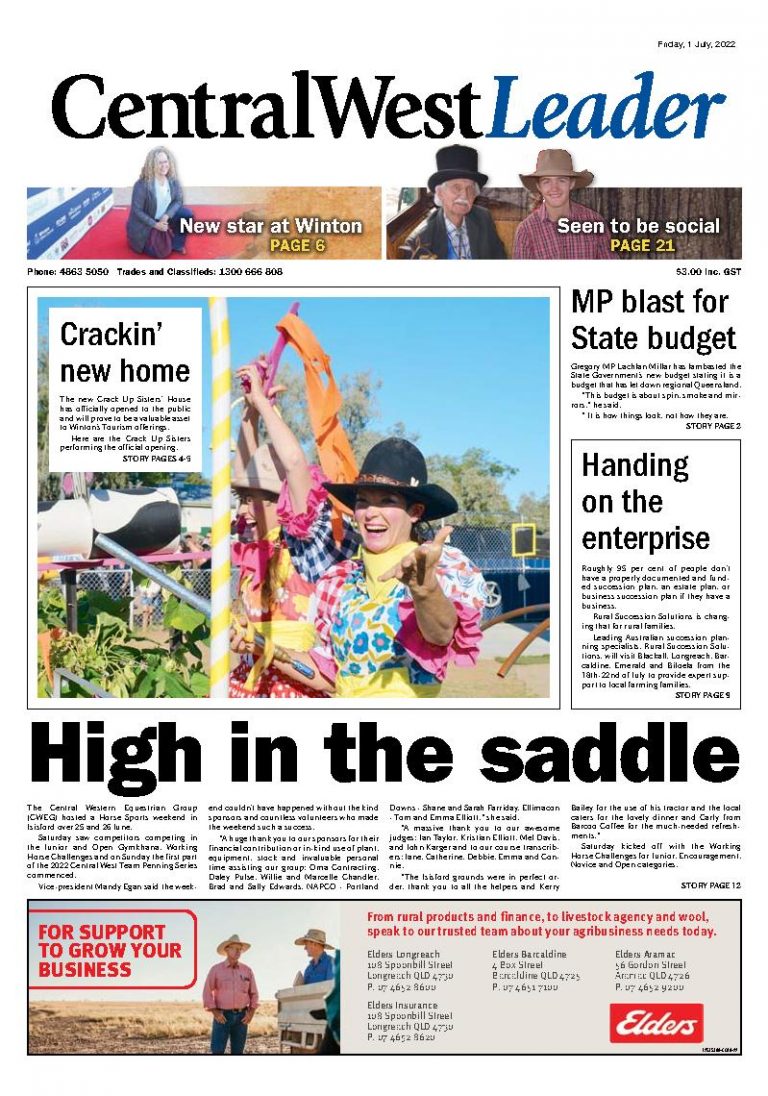 Central West Leader Today – 1st July 2022