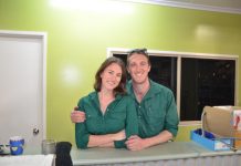 Each other’s life jackets