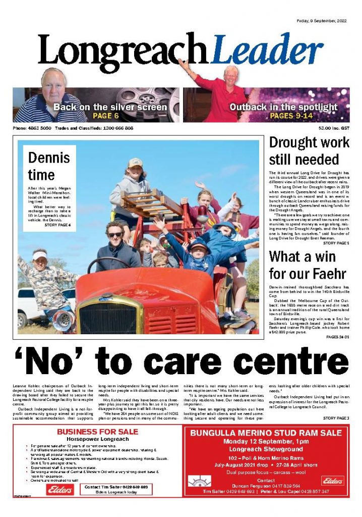 Longreach Leader Today 9th September 2022 Leader Today