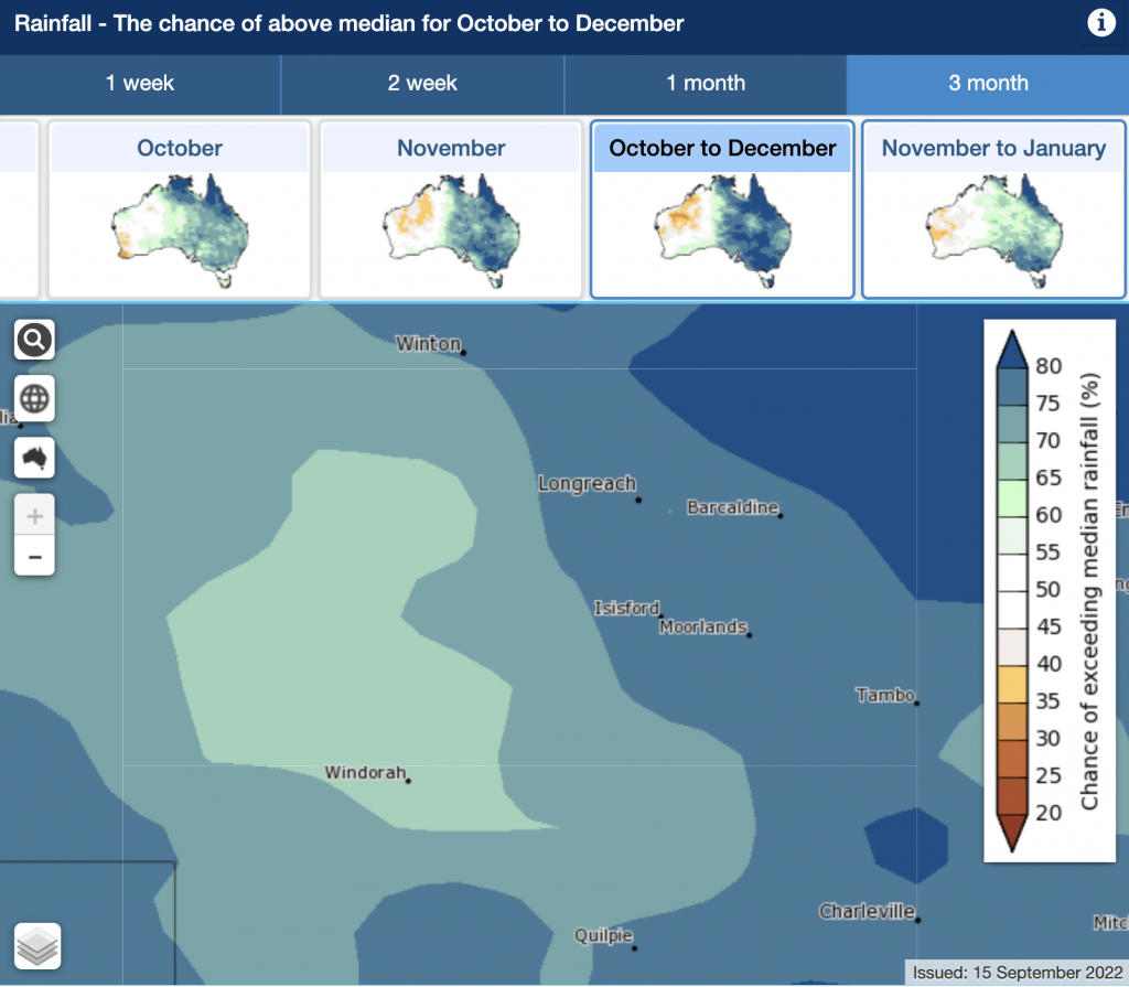 Wetter than average October to December likely WQ Leader Today