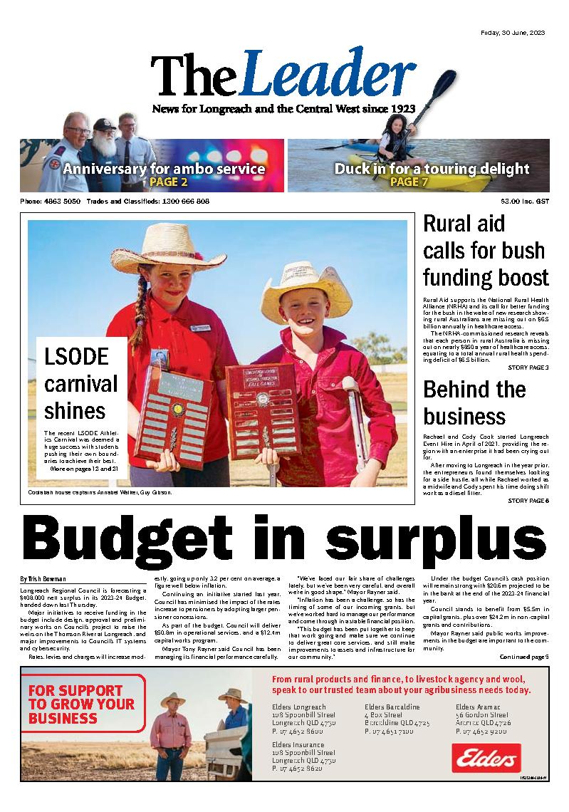 Longreach Leader Today 30th June 2023 Leader Today