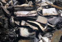 Charred remains inside synagogue laid bare in photos