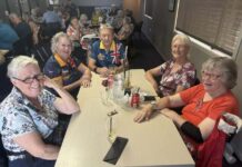 Seniors enjoy Aus Day lunch